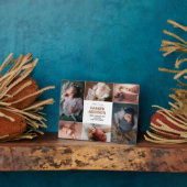 Modernes 6 Foto Collage Grid Neugeborenes Baby Fotoplatte (Seite)