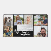 Modernes 6 Foto Collage und Text Custom Monogram D Schreibtischunterlage (Tastatur & Maus)