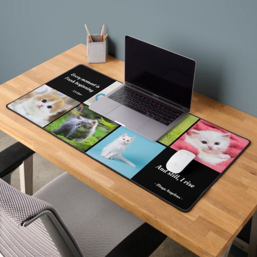 Modernes 6 Personalisiertes Monogramm Schreibtischunterlage (Büro 2)