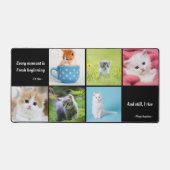 Modernes 6 Personalisiertes Monogramm Schreibtischunterlage (Vorderseite)