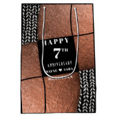 Modernes 7. Jahr der Kupferwolle Mittlere Geschenktüte (Rückseite)