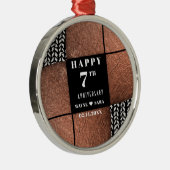 Modernes 7. Jahr der Kupferwolle Ornament Aus Metall (Rechts)