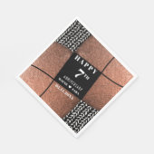 Modernes 7. Jahr der Kupferwolle Serviette (Ecke)