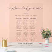 Modernes 7 Tisch Hochzeitskarte Akryllisches Zeich Acrylschild (Hochzeit)