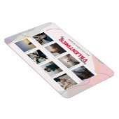 Modernes 8 Foto Collage Valentine's Geschenk Magnet (Rechte Seite)