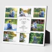 Modernes 8-Foto Collage Vatertag wahren Fotoplatte (Seite)