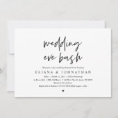 Modernes Abendessen, Abendessen mit Probe Einladung (Vorderseite)