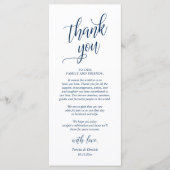 Modernes Abendessen mit Hochzeit dank Karte (Vorderseite)