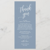 Modernes Abendessen mit Hochzeit dank Karte (Vorderseite)