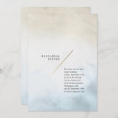 Modernes Abendessen mit Probe Einladung (Vorne/Hinten)