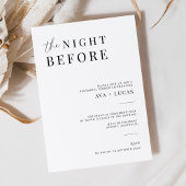 Modernes Abendessen vor der Probe Einladung