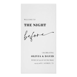 Modernes Abendessen vor der Probe Poster