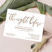 Modernes Abendessen vor Hochzeitsessen Probe Einladung