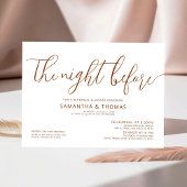 Modernes Abendessen vor Hochzeitsessen Probe Einladung