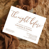 Modernes Abendessen vor Hochzeitsessen Probe Einladung