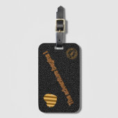 Modernes Abenteuer aus verkleidetem Glas Gepäckanhänger (Vorderseite Vertikal)