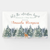 Modernes Abenteuer im Winterwald Banner (Horizontal)