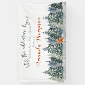 Modernes Abenteuer im Winterwald Banner (Vertikal)