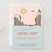 Modernes Abschied von Farewell Party Einladung (Vorderseite)