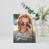 Modernes Abschluss 2025 Foto Party Einladung (Stehend Vorderseite)