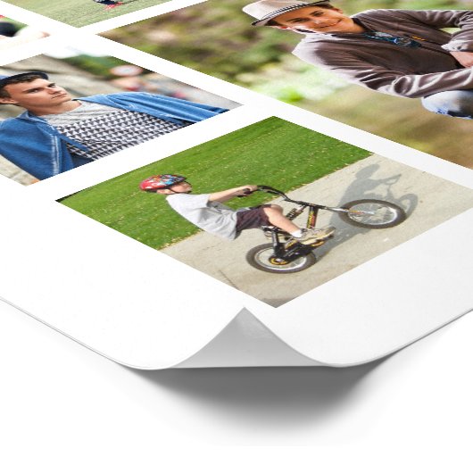 Modernes Abschluss 35 Foto Collage GRAD Party Poster (Ecke)