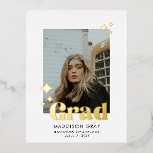 Modernes Abschluss Ankündigung Offenes Haus einlad