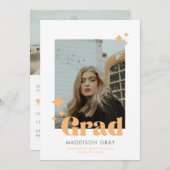 Modernes Abschluss Ankündigung Offenes Haus einlad (Vorne/Hinten)