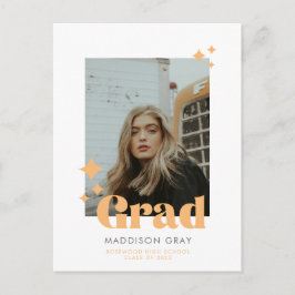 Modernes Abschluss Ankündigung Offenes Haus einlad Postkarte