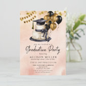 Modernes Abschluss Celebration Foto Abschluss Einladung (Stehend Vorderseite)