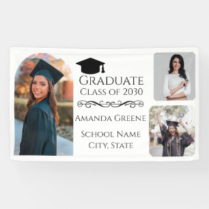 Modernes Abschluss-Collage-Banner Banner