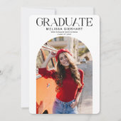 Modernes Abschluss Foto 2025 Grad Party Einladung (Vorderseite)