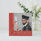 Modernes Abschluss Foto Ankündigung (Stehend Vorderseite)