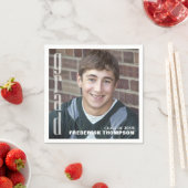 Modernes Abschluss Foto Einfaches Minimalistisches Serviette (Beispiel)