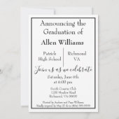 Modernes Abschluss Foto Einladung (Rückseite)