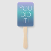 Modernes Abschluss Foto Fett Party Fächer (Rückseite)