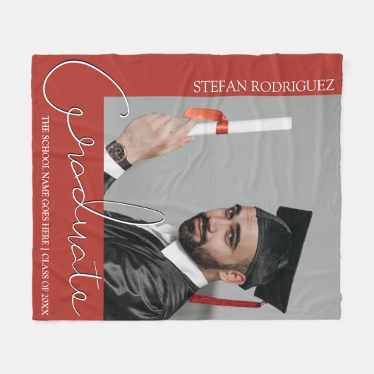 Modernes Abschluss Foto Fleecedecke (Vorderseite (Horizontal))