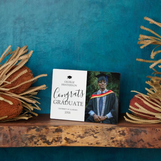 Modernes Abschluss Foto Fotoplatte (Seite)