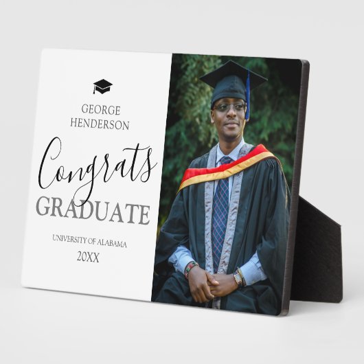 Modernes Abschluss Foto Fotoplatte (Seite)