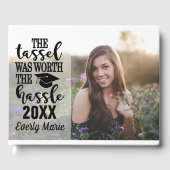 Modernes Abschluss Foto Gästebuch (Vorderseite)