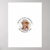 Modernes Abschluss Foto Gästebuch Unterschrift (Vorne)