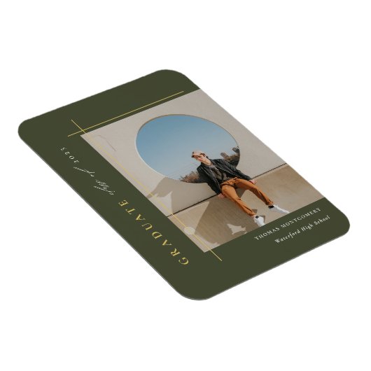 Modernes Abschluss Foto Magnet (Rechte Seite)