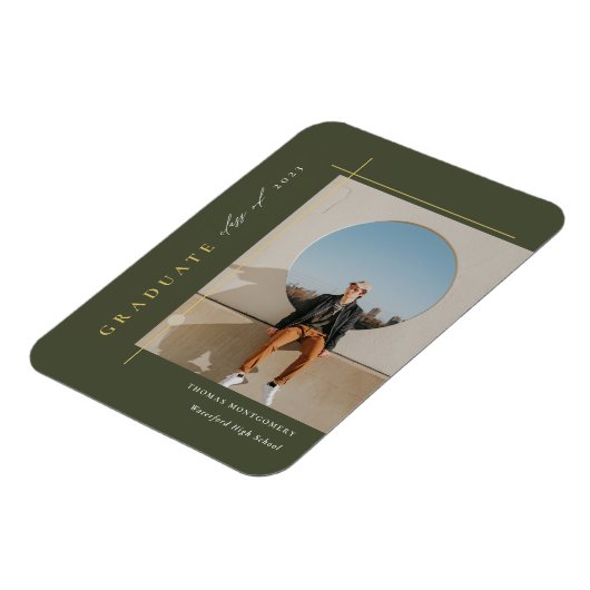 Modernes Abschluss Foto Magnet (Linke Seite)