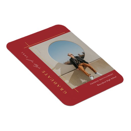 Modernes Abschluss Foto Magnet (Rechte Seite)