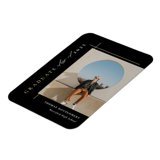 Modernes Abschluss Foto Magnet (Linke Seite)