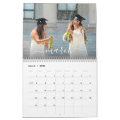 Modernes Abschluss Foto Minimalistischer Kalender (Mär 2026)