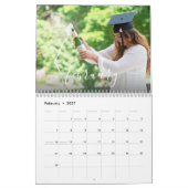 Modernes Abschluss Foto Minimalistischer Kalender (Feb 2027)