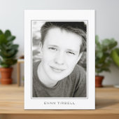 Modernes Abschluss Foto mit Party Einladung