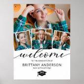 Modernes Abschluss Foto Willkommen Poster (Vorne)