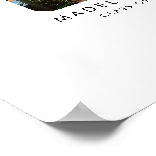 Modernes Abschluss Gästebuch Alternative Poster (Ecke)