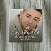 Modernes Abschluss Graduate Foto Button